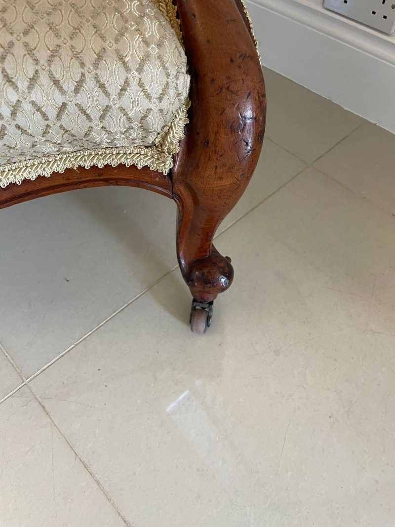 Quality Antique Victorian Mahogany Armchair - Image 5